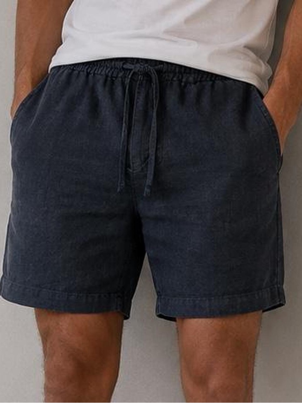 NWT Velvet by Graham & Spencer Navy Drawstring Shorts Medium